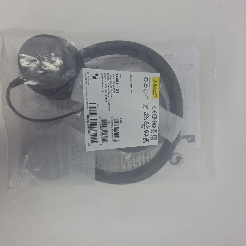 Jabra Evolve 30 II USB Headband Double Ear-Pad Headset Black